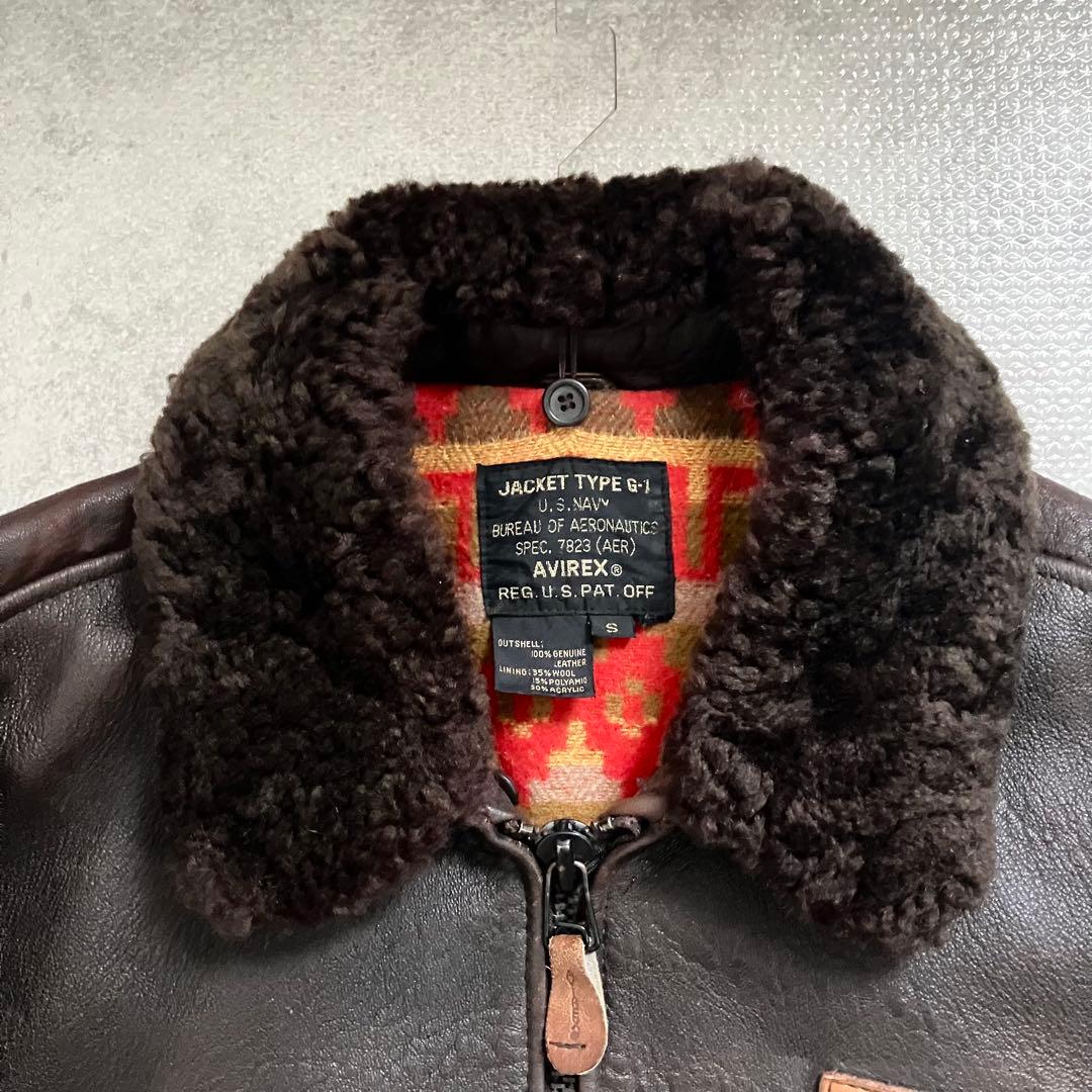 希少✨ AVIREX アヴィレックス G-1 レザー フライトジャケット S
