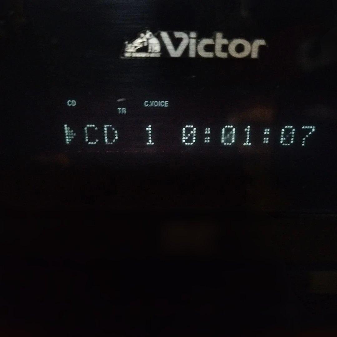 Victor DEUS ミニコンポ 40W スピーカー2台付き