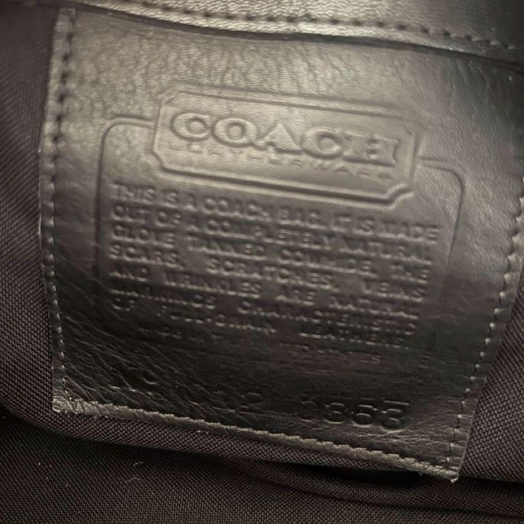COACH ブラック ボストンバッグ コーチ オールレザー