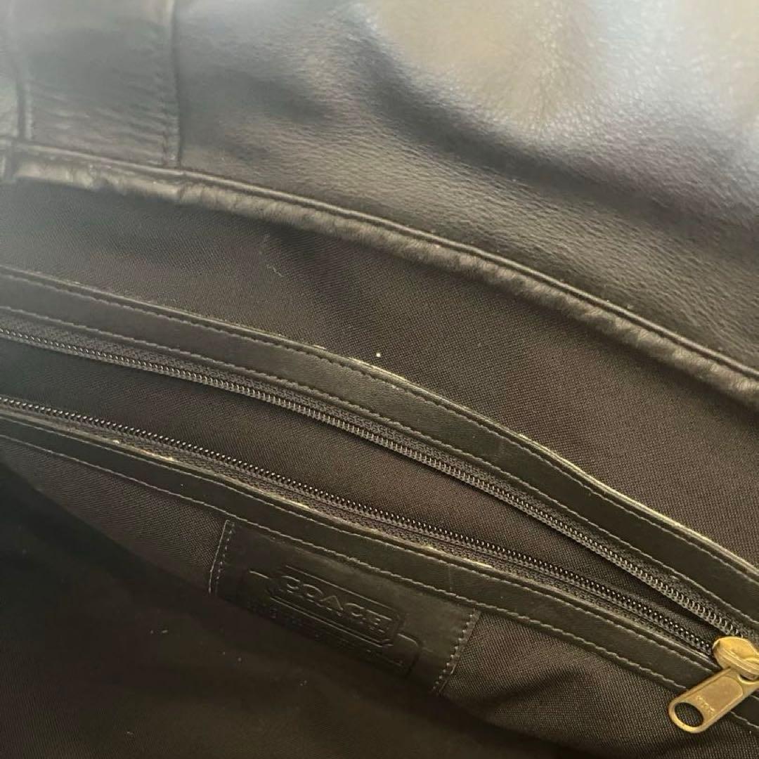 COACH ブラック ボストンバッグ コーチ オールレザー