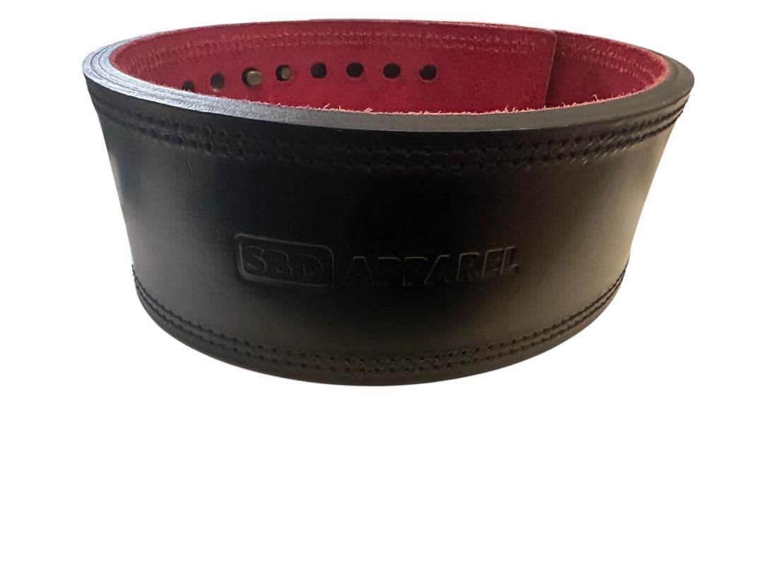 SBD トレーニング・パワーベルト 黒/赤　Mサイズ