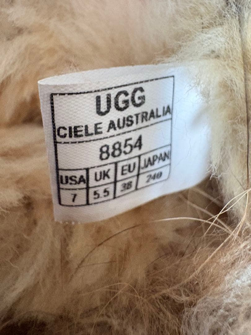 美品UGG Ciele AUSTRALIA アグハラコファームートン24cm