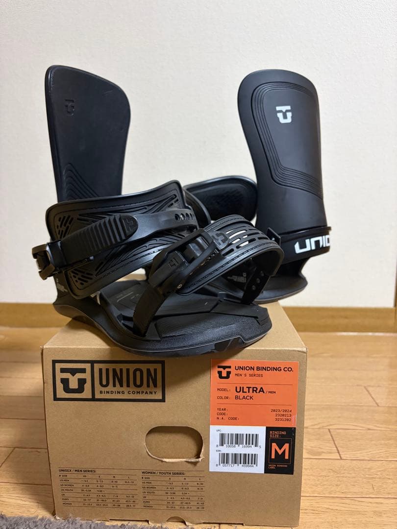 UNION ULTRA BLACK ビンディング Mサイズ
