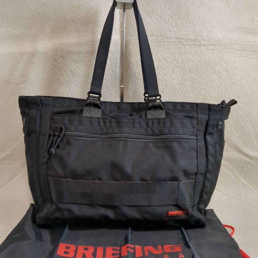 美品 ブリーフィング SQ TOTE ブラック トートバッグ 肩がけ 保存袋付き