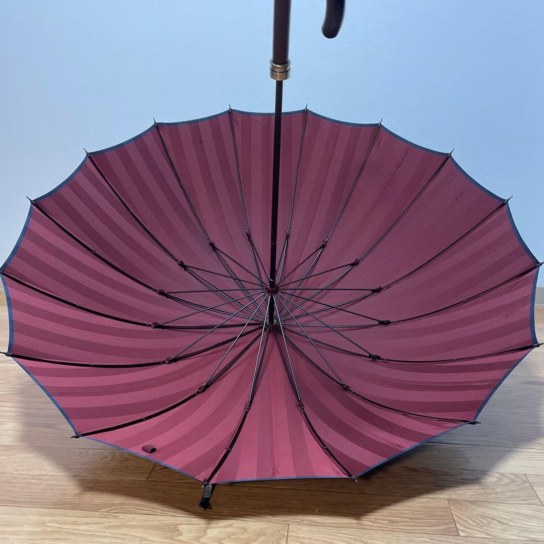 前原光榮商店　トンボ洋傘　【メンズ雨傘】シャドウ-ダークブルー×エンジ