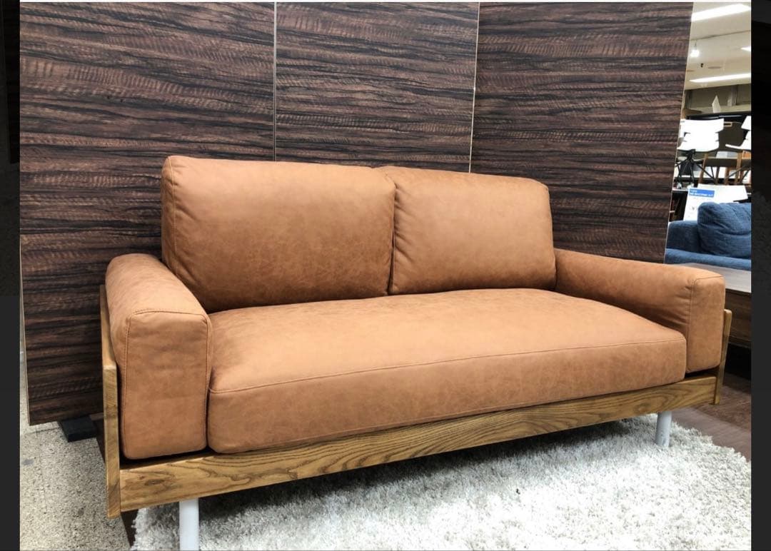 【今週末割引き中】unico トレル カバーリングソファ3シーター グレー＋α