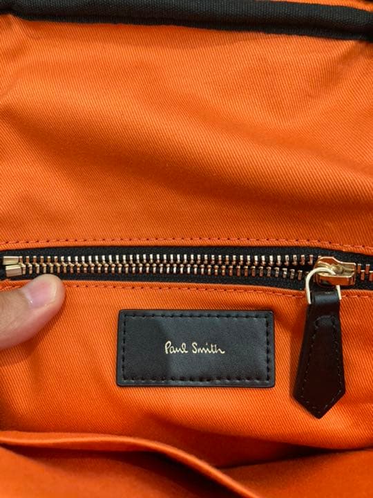 Paul Smith ボディーバッグ ネイビー オレンジ