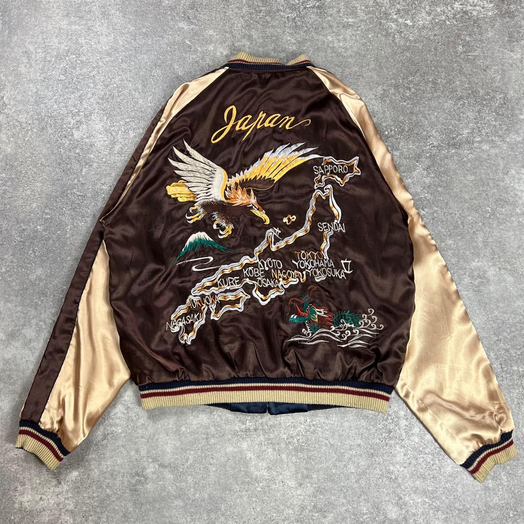 テーラー東洋 リバーシブル TT11145 鷲 日本地図 エイリアン スカジャン