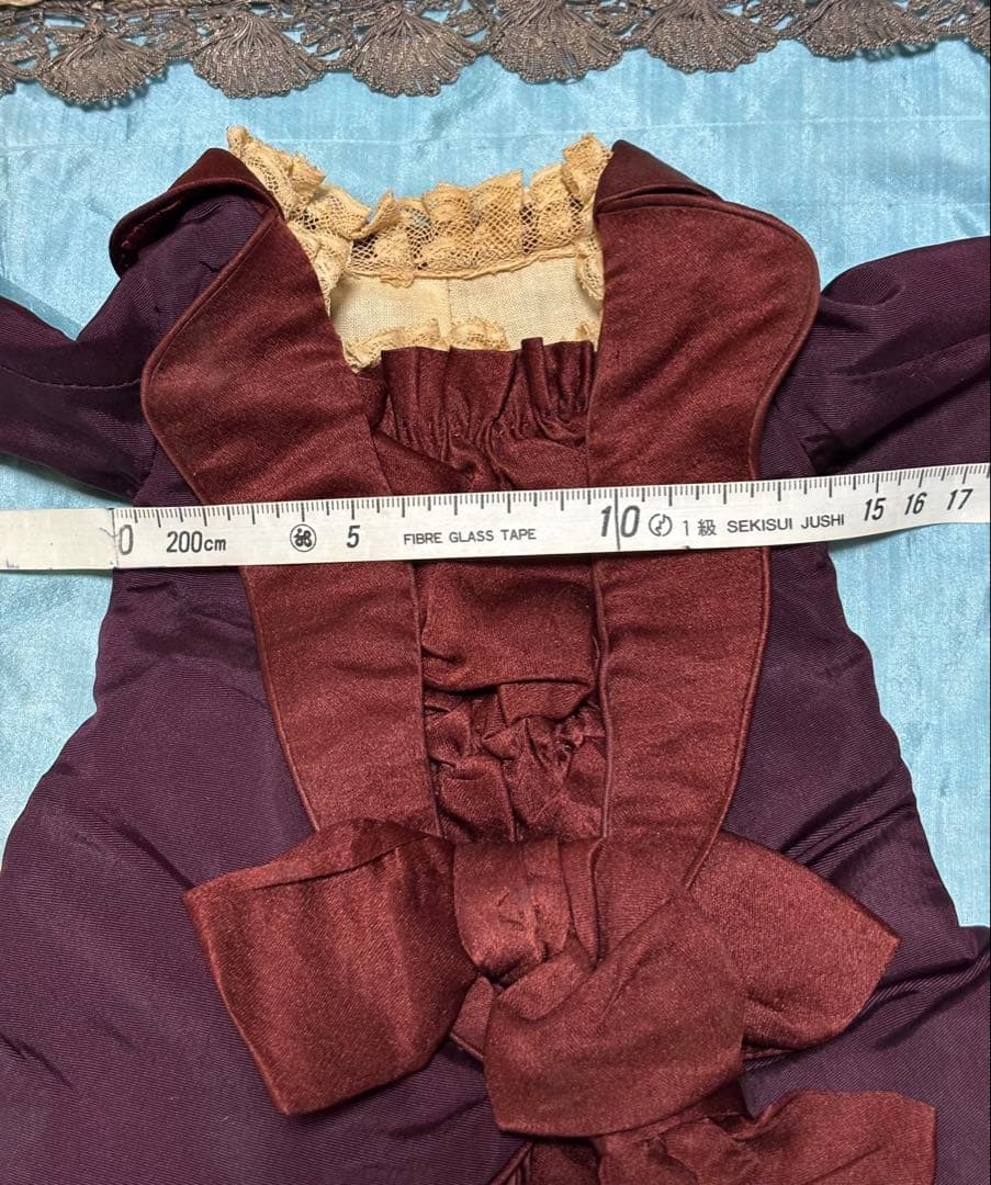 アンティークビスクドール ドレス&ボネセット