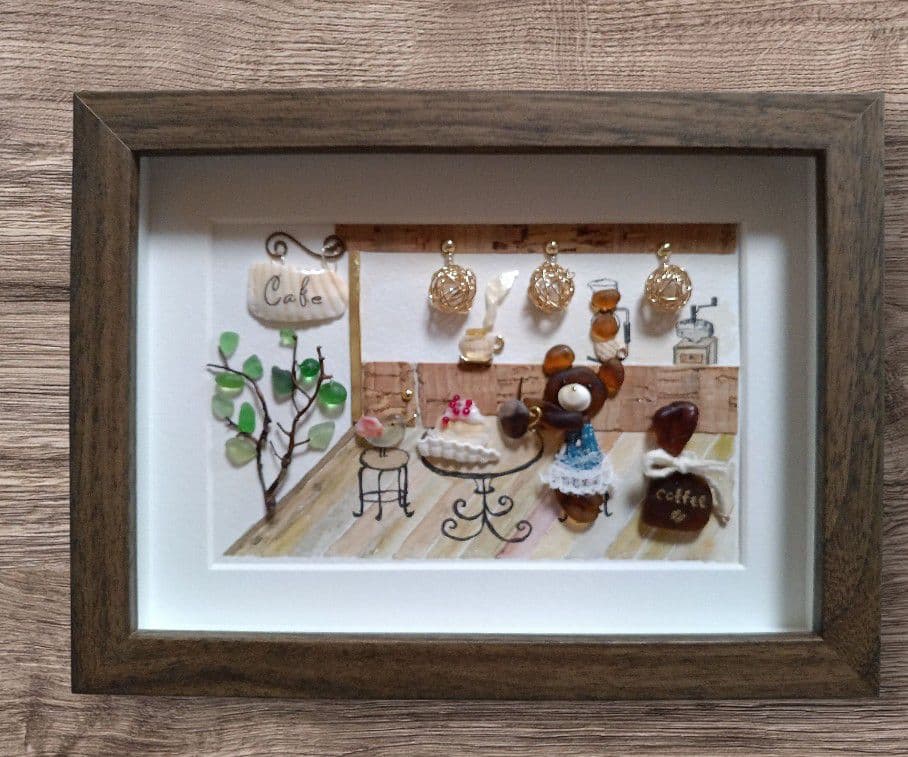 シーグラスアート　ぷうこ様　ご確認用　４点