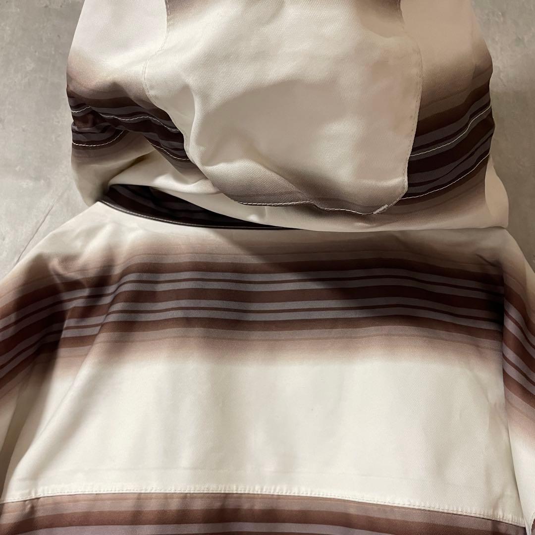 Burtonバートンスキーウェアスノーボードジャケットパーカー白茶色ボーダー希少