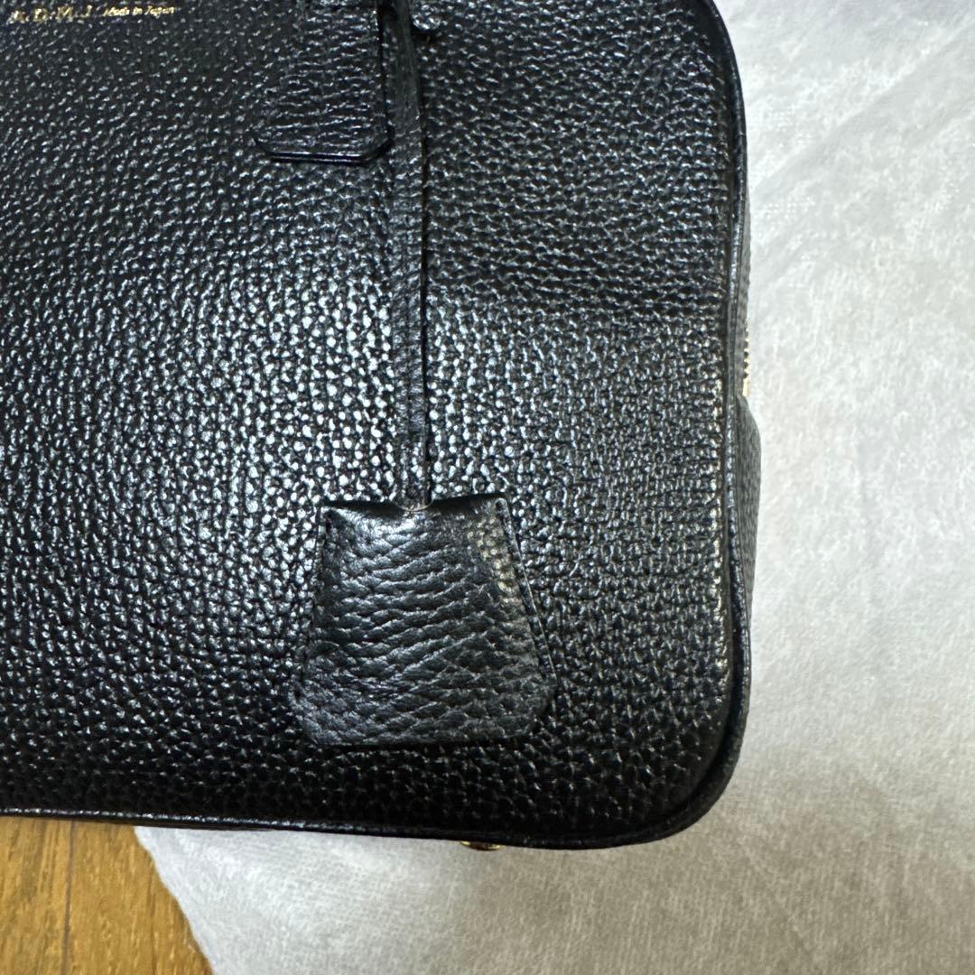 ADMJ 牛革シュリンクレザーボストンバッグ