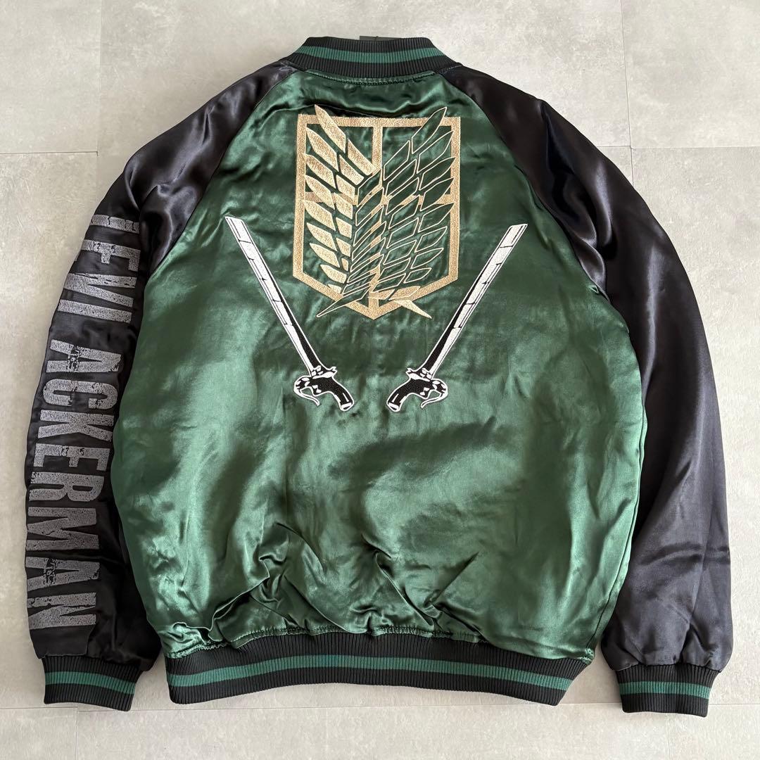 未使用 カラクリダマシイ 進撃の巨人 リヴァイ リバーシブル スカジャン【XL】