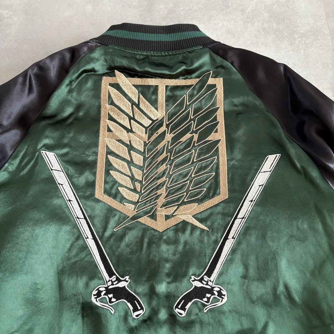 未使用 カラクリダマシイ 進撃の巨人 リヴァイ リバーシブル スカジャン【XL】