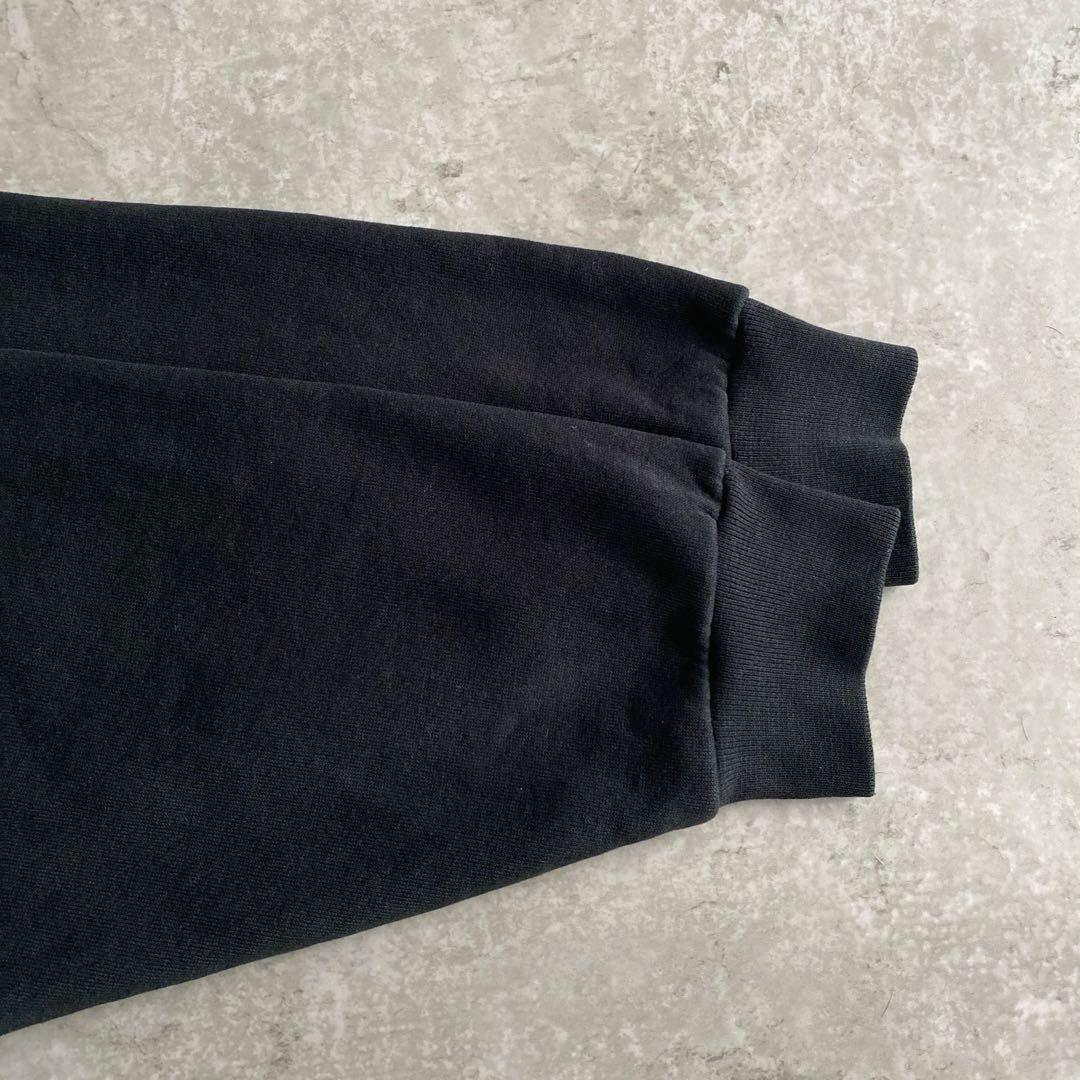 神サイズ 90s ラッセル 無地 ジップ パーカー 黒 ブラック XL