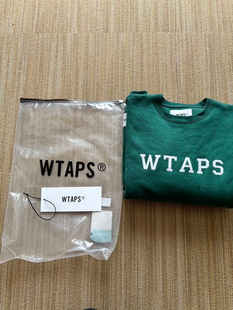 WTAPS ACADEMY SWEATER COTTON COLLEGE 緑 L