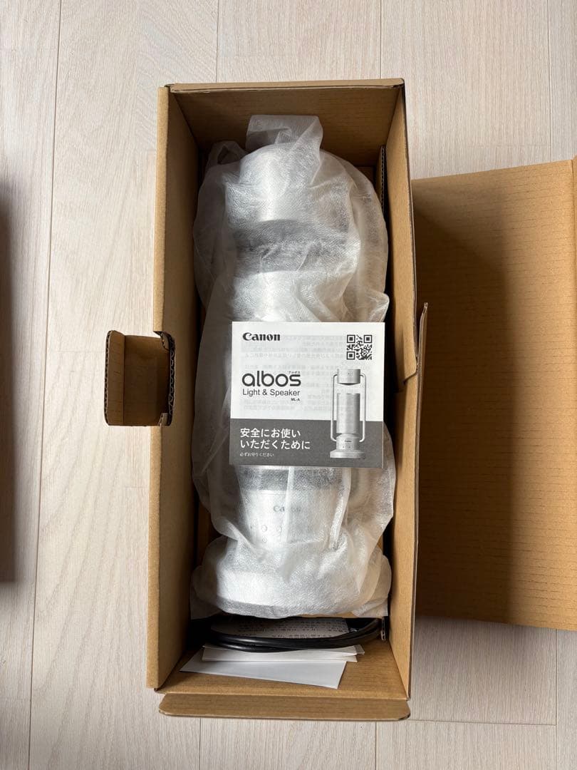 Canon albos ライト&スピーカー アルミ 日本製 シルバー 新品