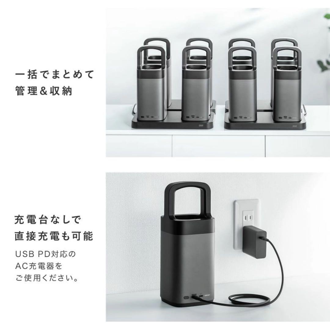 ①サンワサプライ USB PD対応 ハンドル一体型モバイルバッテリー 67000