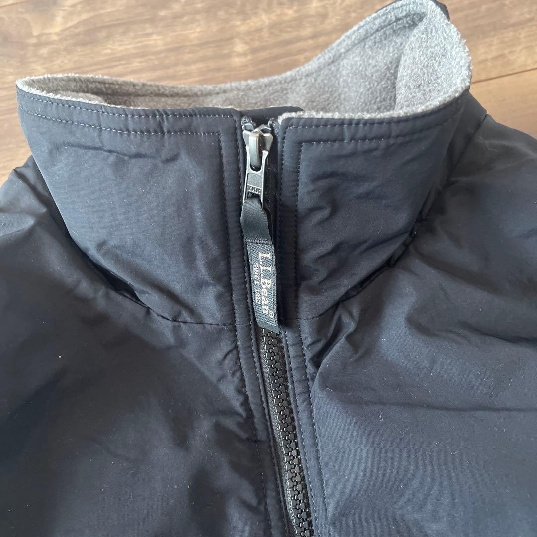 ＬＬBean 黒　ウォームアップジャケット　スタンドカラー