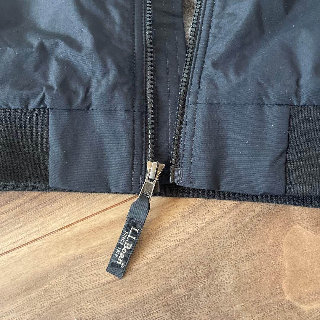 ＬＬBean 黒　ウォームアップジャケット　スタンドカラー