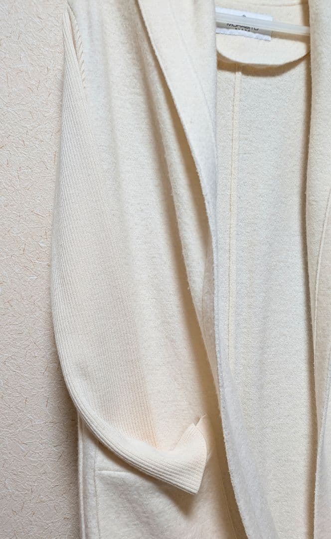 MORABITO フード付きロングカーディガン