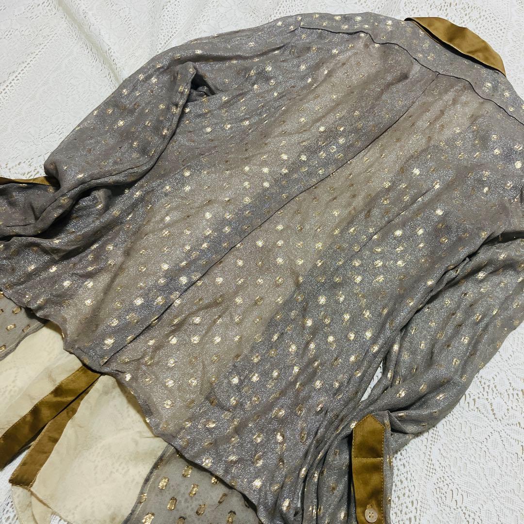 ドルチェ＆ガッバーナ（DOLCE＆GABBANA）シルクシフォンブラウス