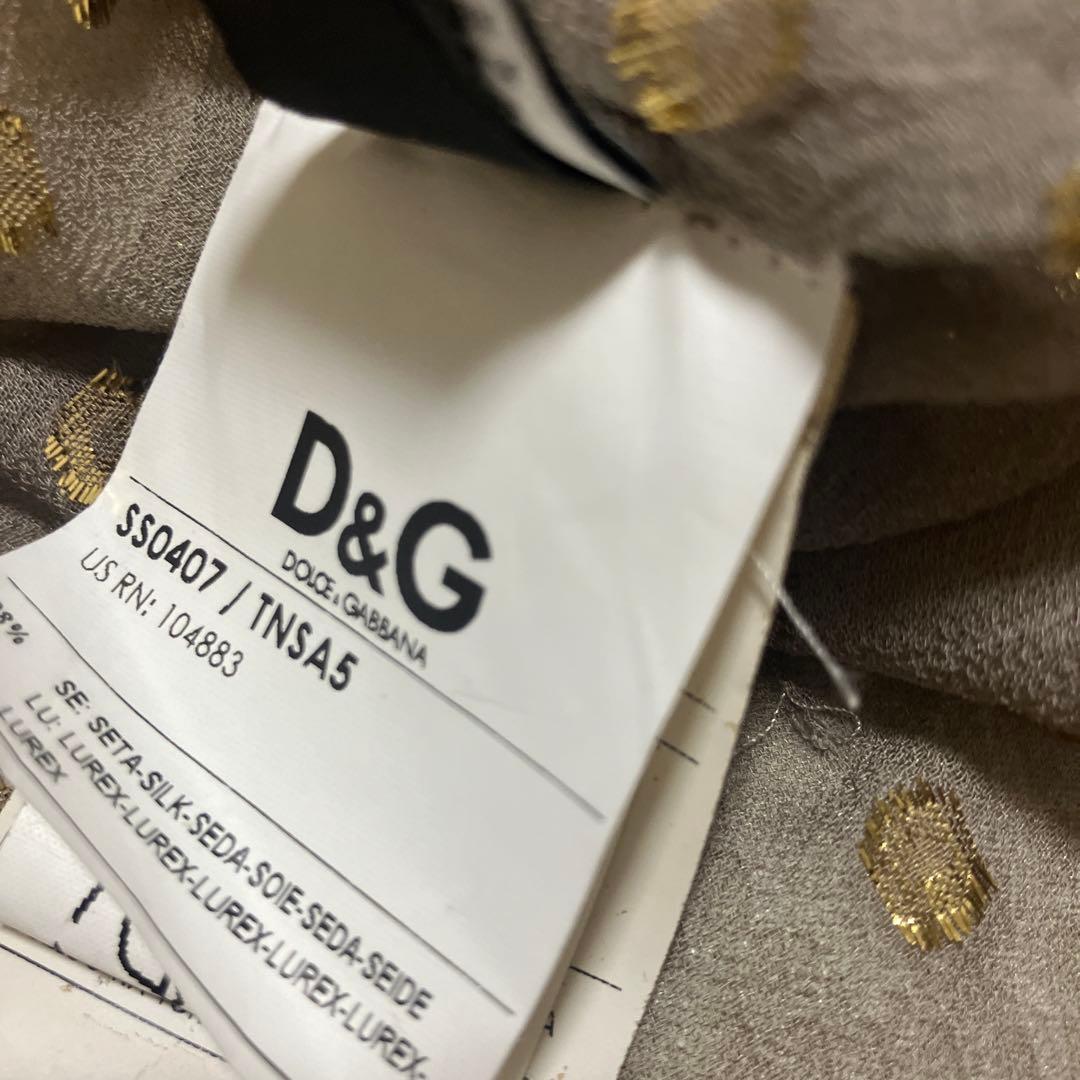 ドルチェ＆ガッバーナ（DOLCE＆GABBANA）シルクシフォンブラウス