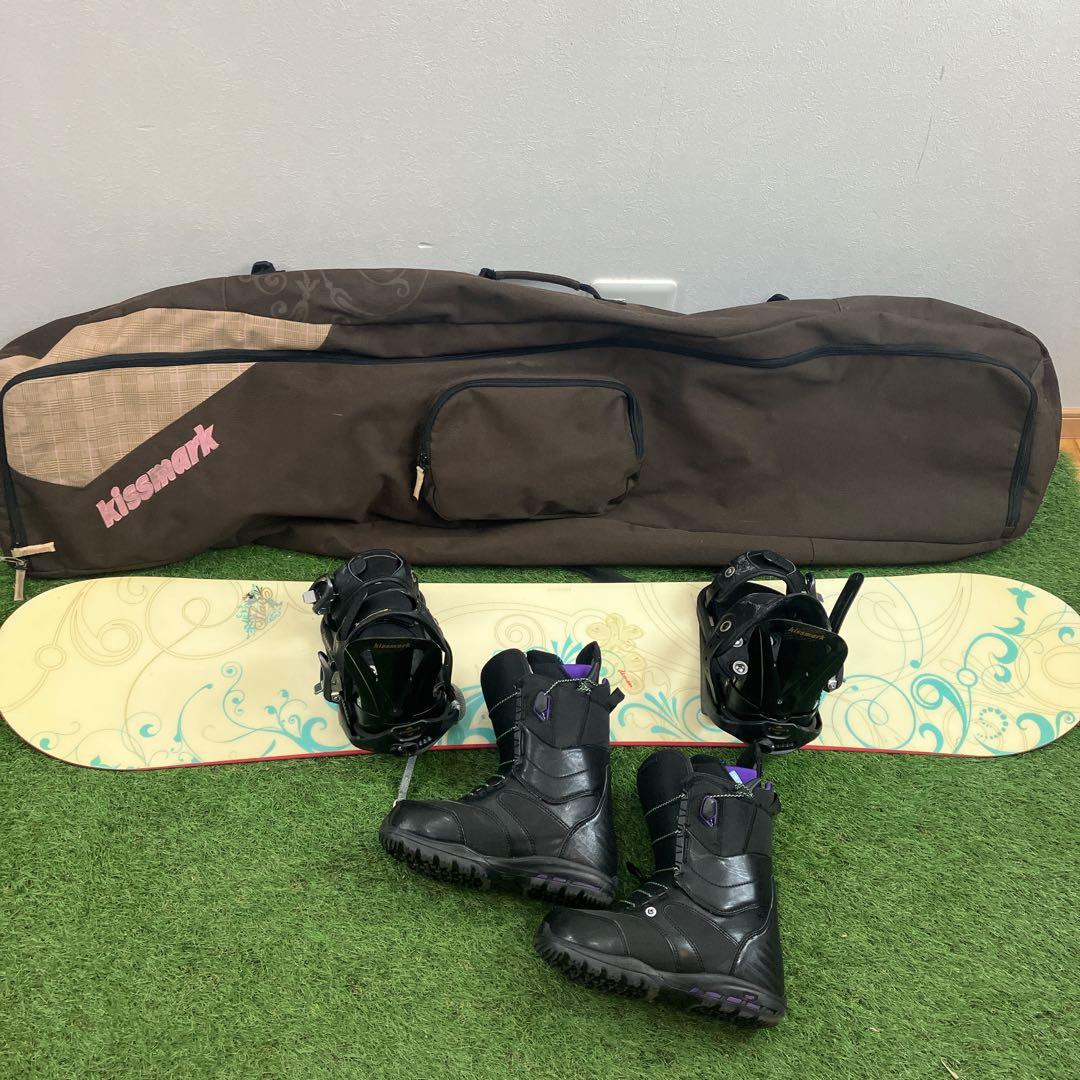 HEAD スノーボード セットkissmark バートン　23.5㎝　レディース