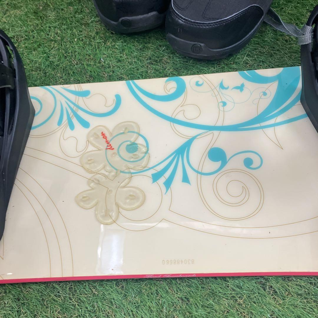 HEAD スノーボード セットkissmark バートン　23.5㎝　レディース