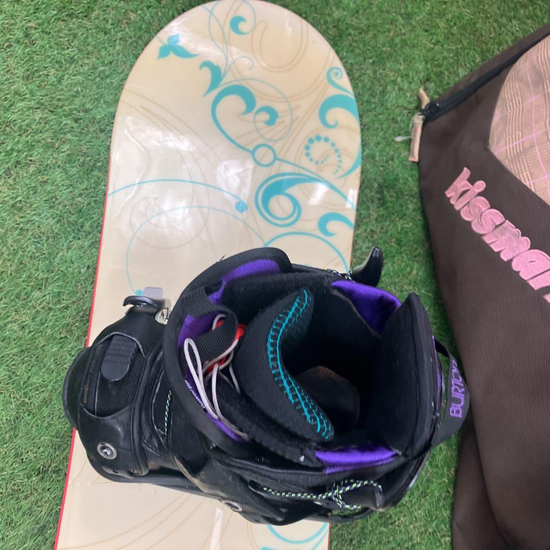 HEAD スノーボード セットkissmark バートン　23.5㎝　レディース