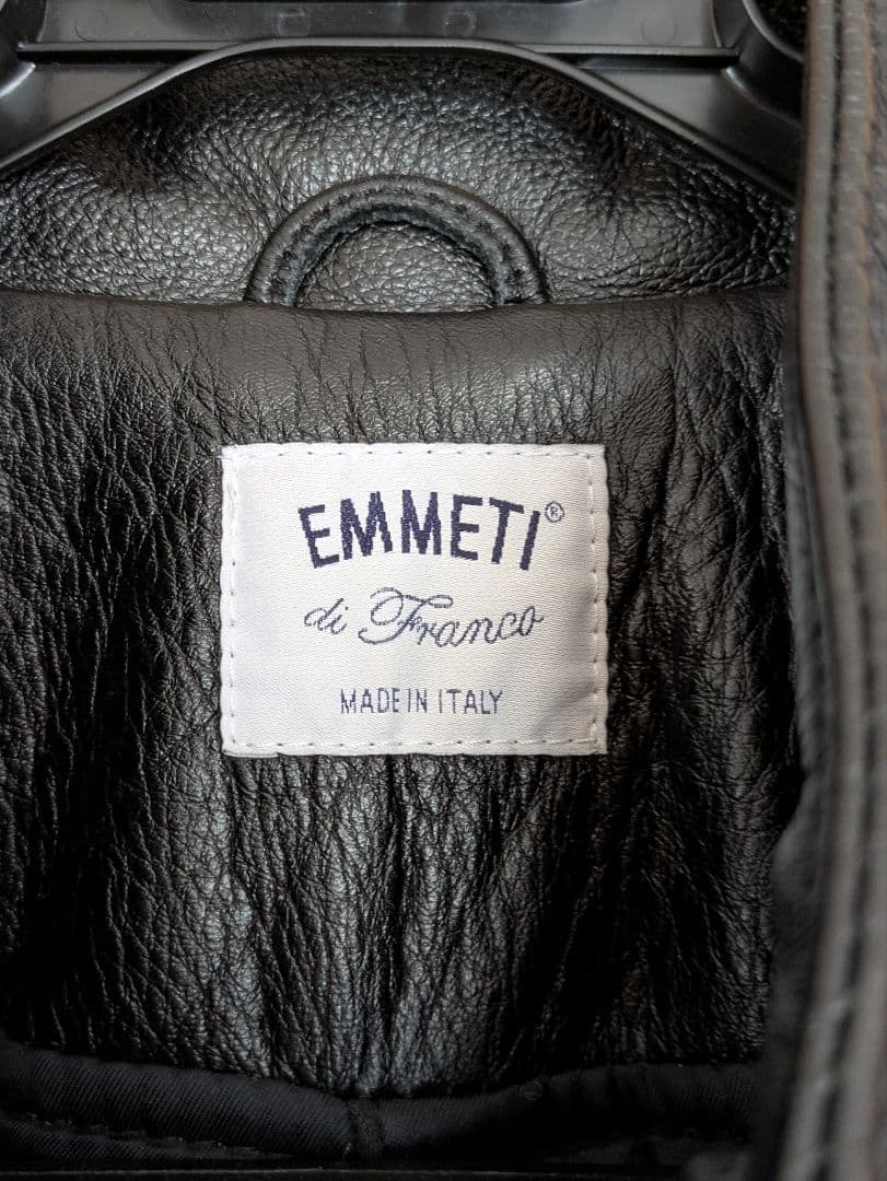EMMETI エンメティ ビームス別注 シングル ライダース レザージャケット