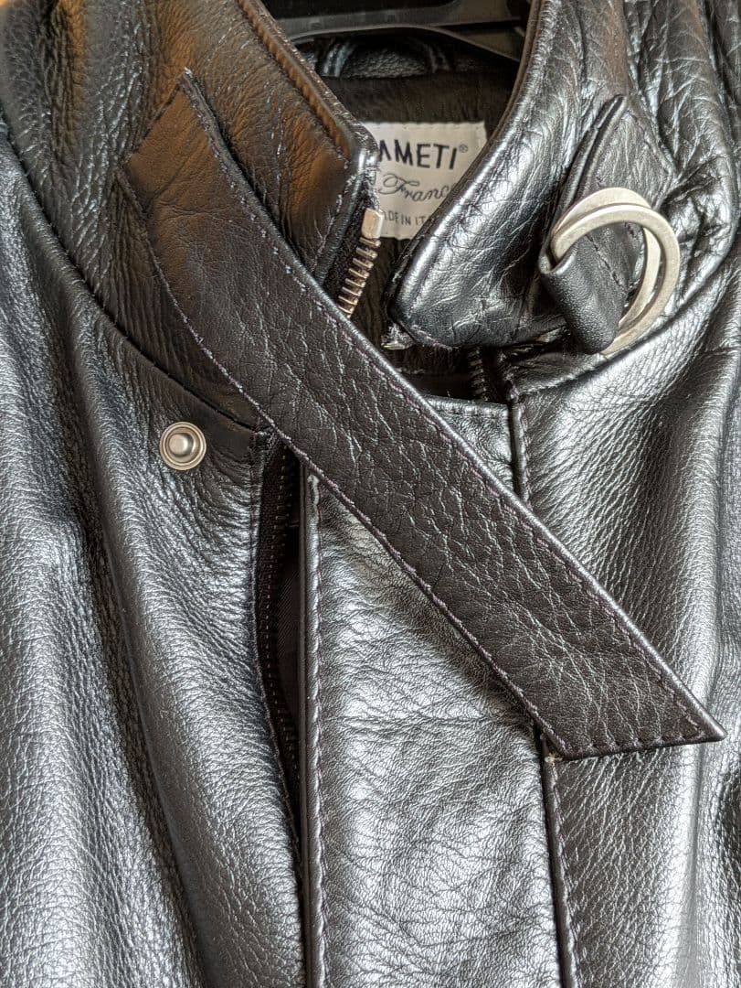 EMMETI エンメティ ビームス別注 シングル ライダース レザージャケット