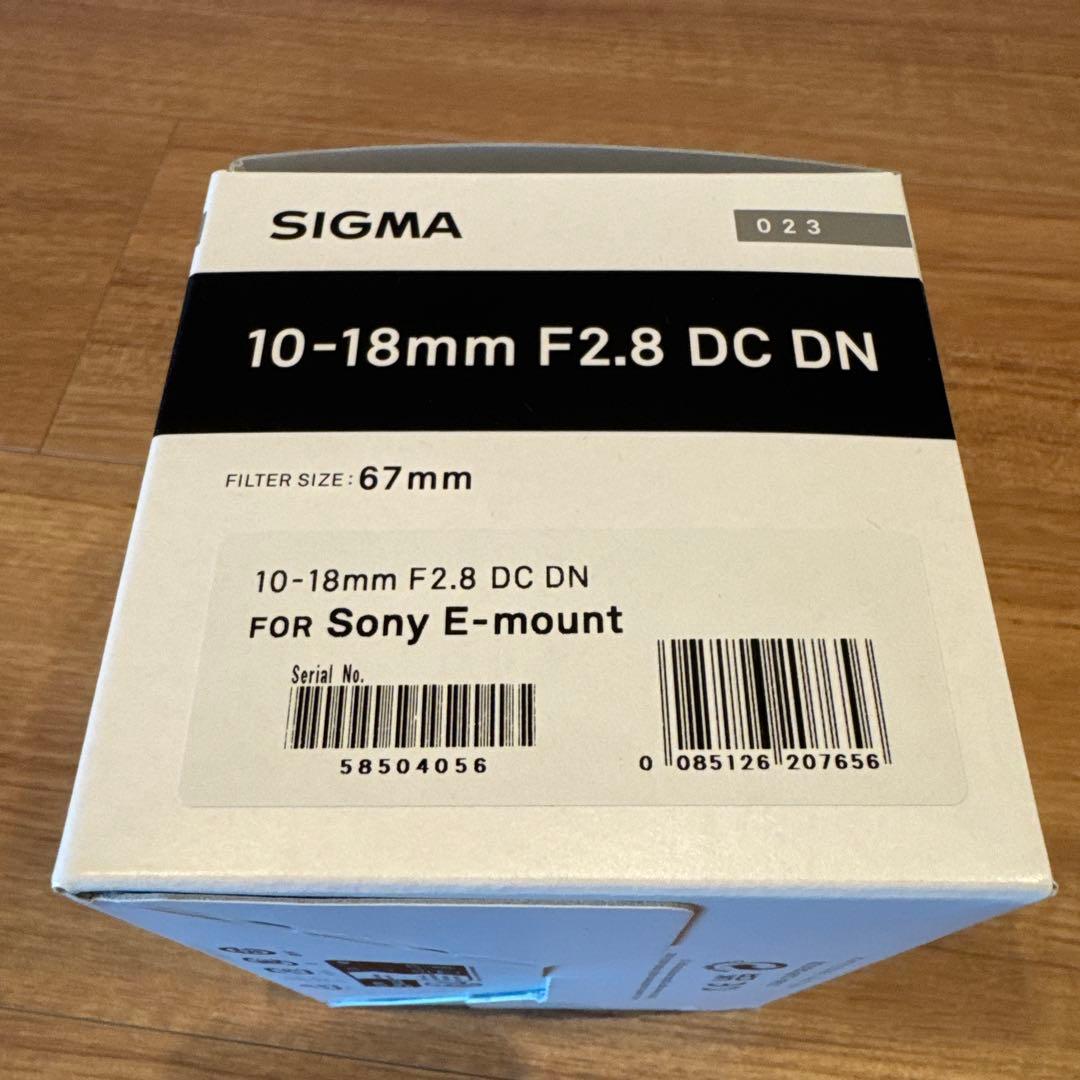【新品・未開封】SIGMA 10-18mm F2.8 DC DN Sony E