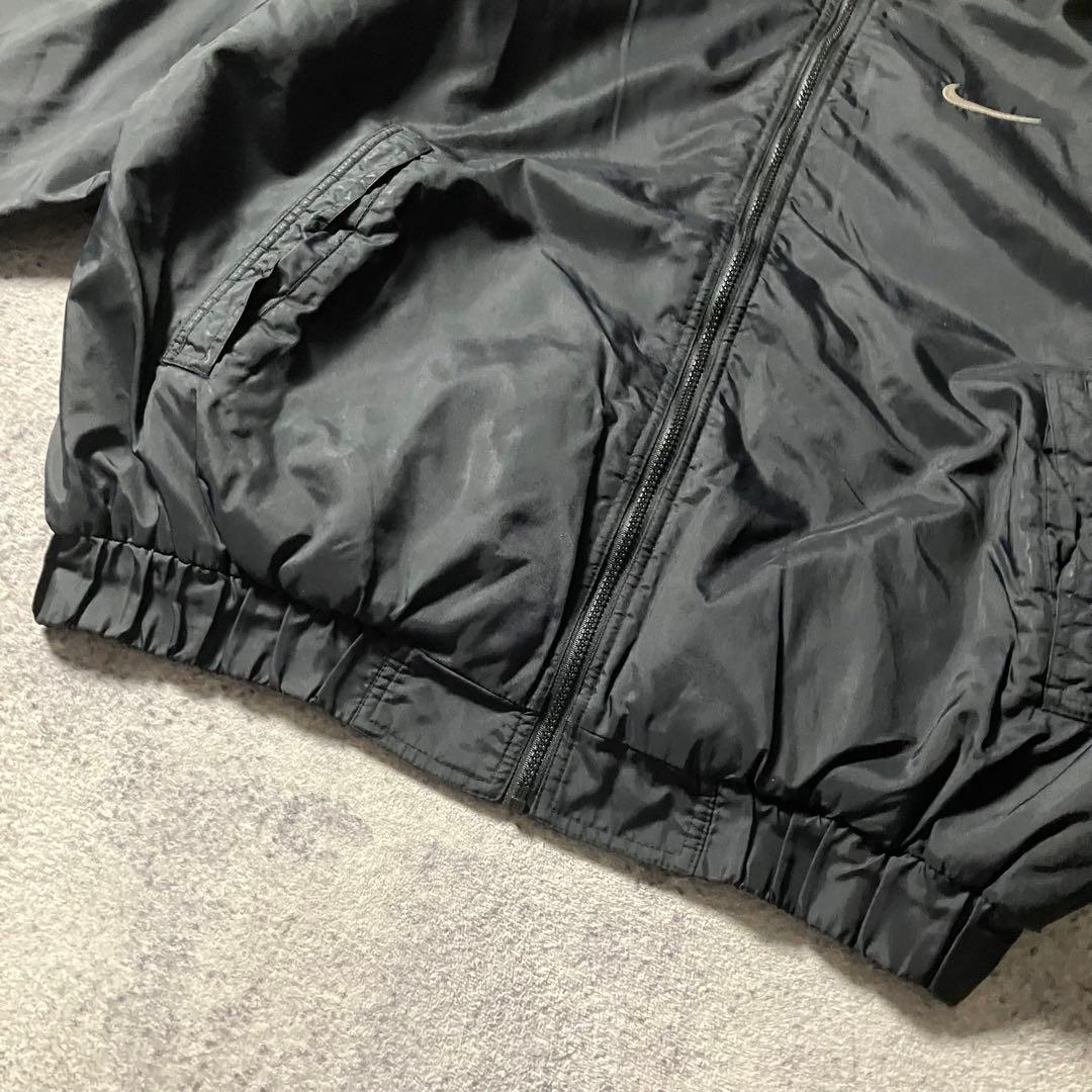 90sNIKEボアライナーウォームアップジャケットブルゾンスウッシュ刺繍ナイキ