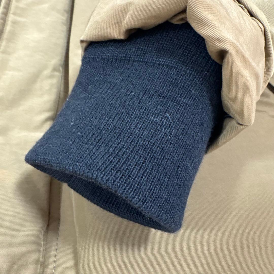 ダントン　ダウンジャケット　青ロゴ　フード　ラクーンファー付き　36