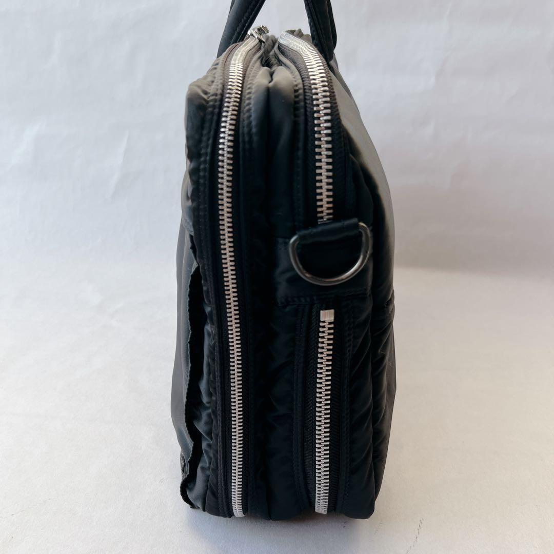 美品✨ポーター タンカー 2way 2層 拡張可能　ブリーフケース 黒 A4