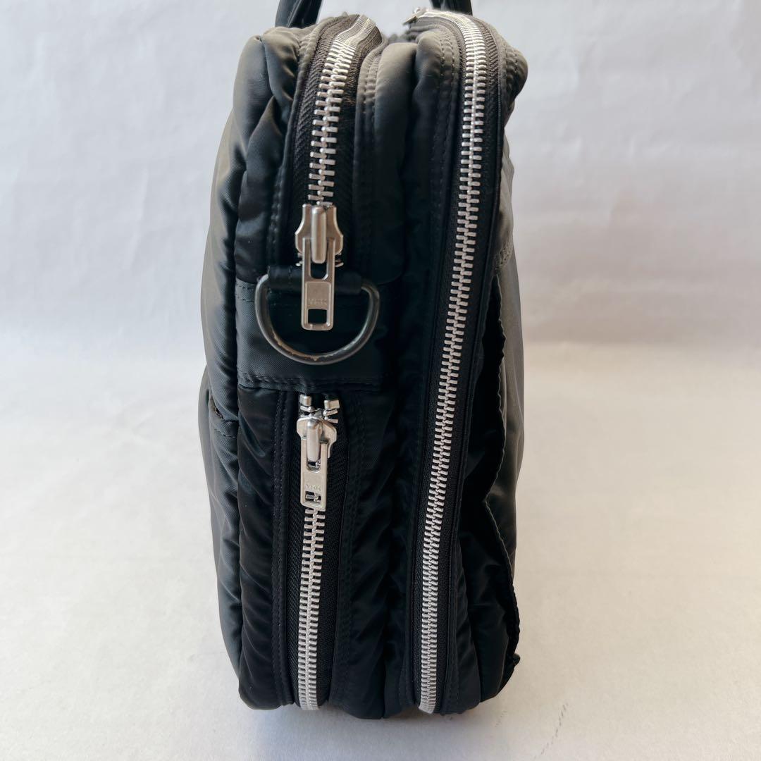 美品✨ポーター タンカー 2way 2層 拡張可能　ブリーフケース 黒 A4