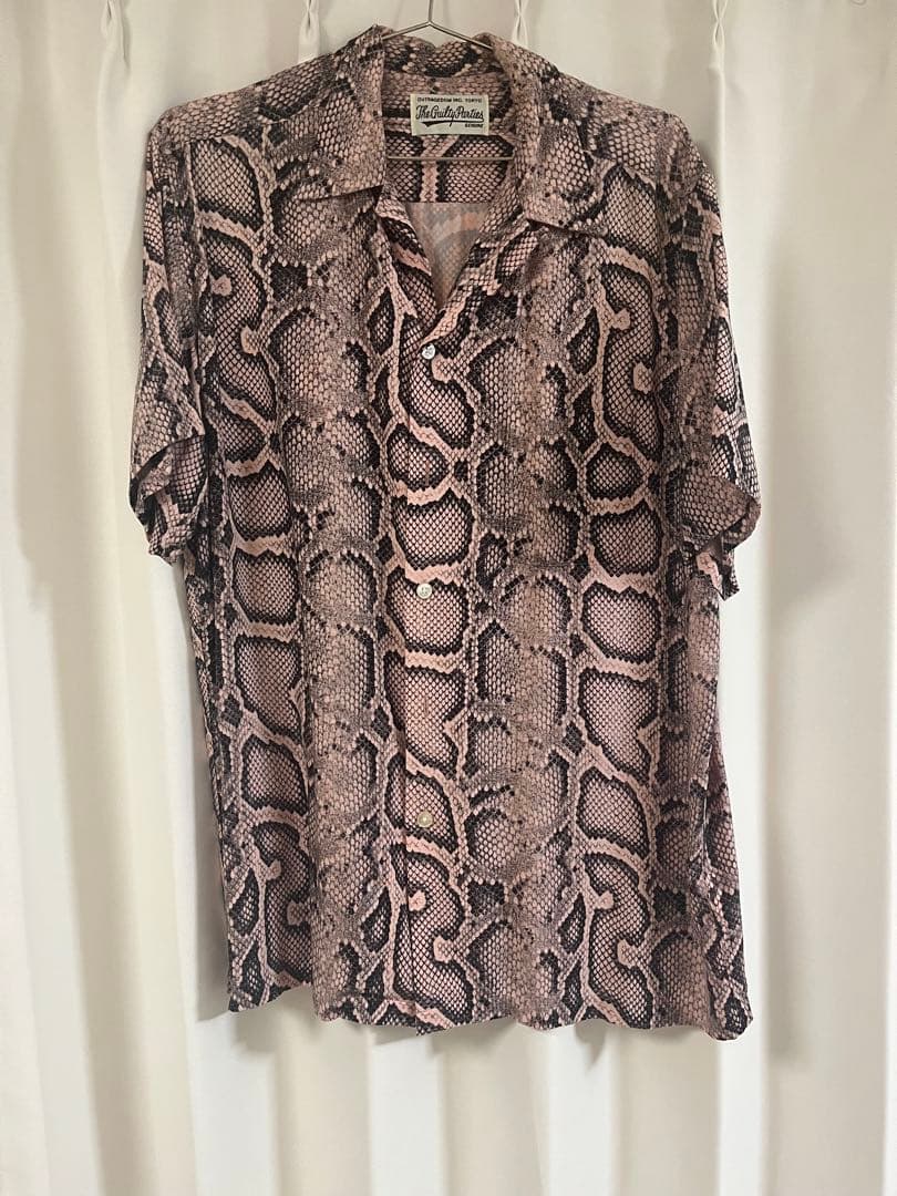 WACKO MARIA ヘビ柄 半袖シャツ L パイソン