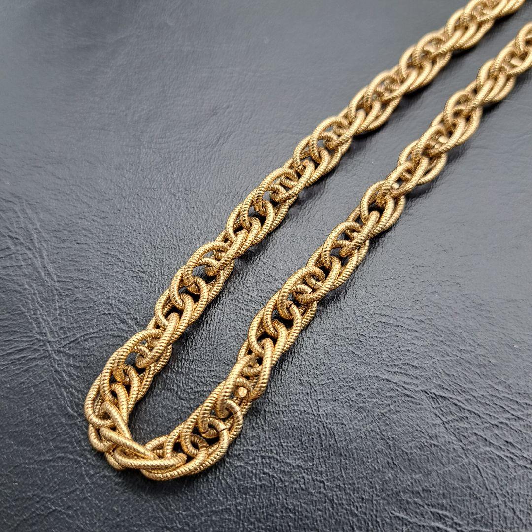 GIVENCHY ジバンシー ネックレス ロング ツイスト ゴールド希少デザイン