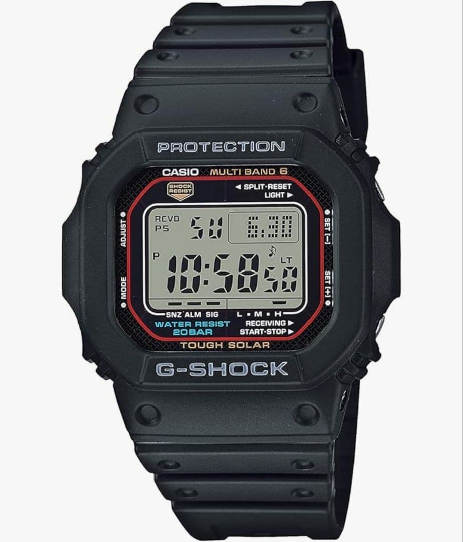 カシオ g-shock 電波ソーラー デジタル gw-m5610-1　ブラック