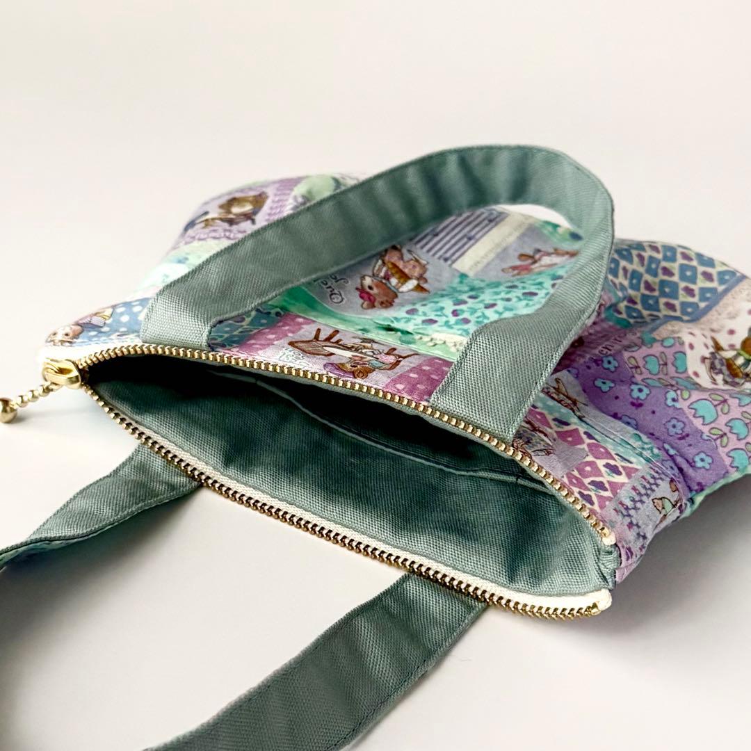 うなさま 専用 おとぎの国の猫と仲間たち ミニ トートバッグ ハンドメイド