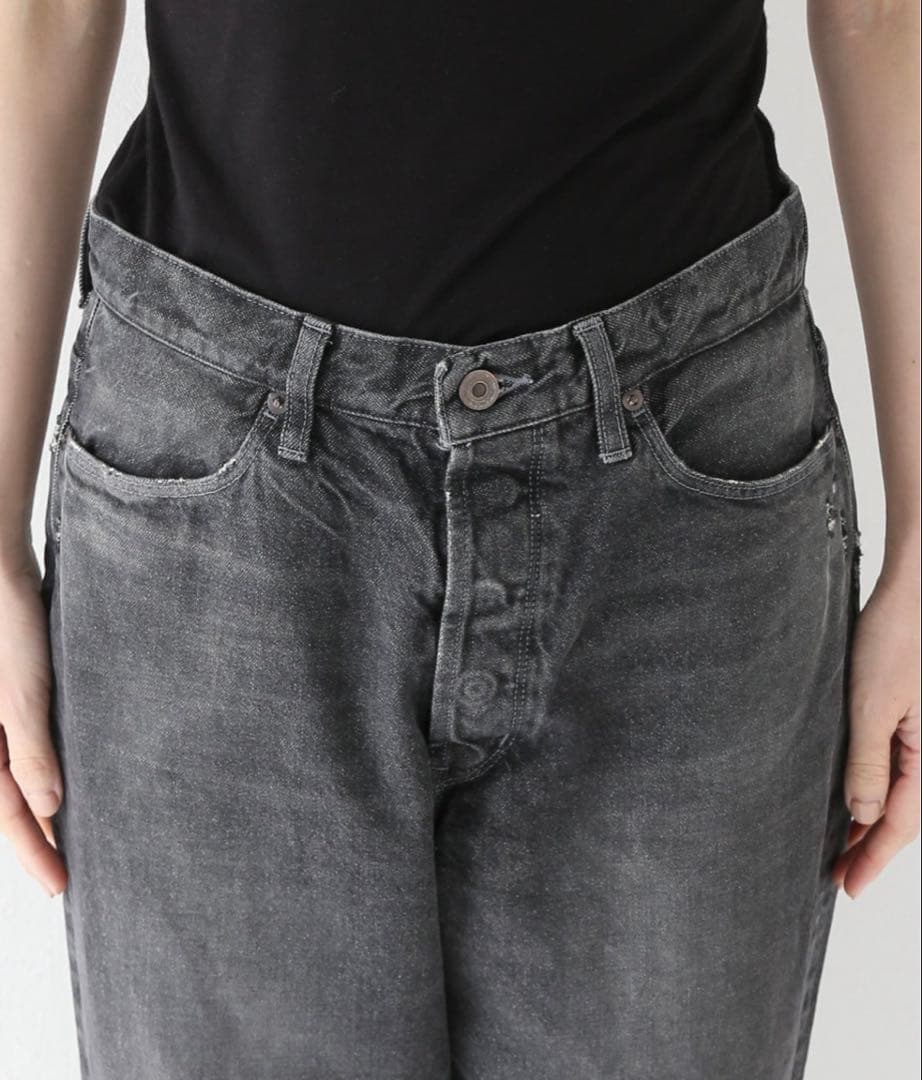 ジャーナルスタンダードラックス　リュウカBKデニムルーズテーパー8分丈4PK