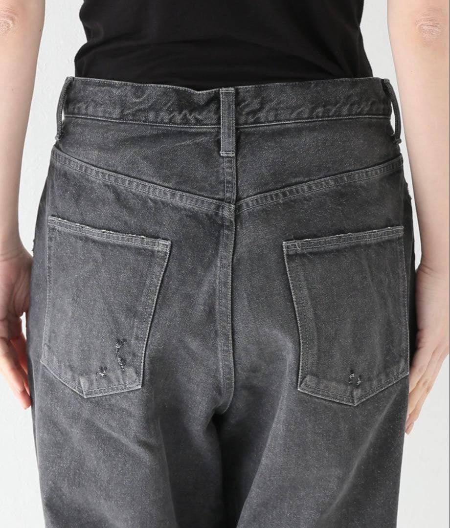 ジャーナルスタンダードラックス　リュウカBKデニムルーズテーパー8分丈4PK