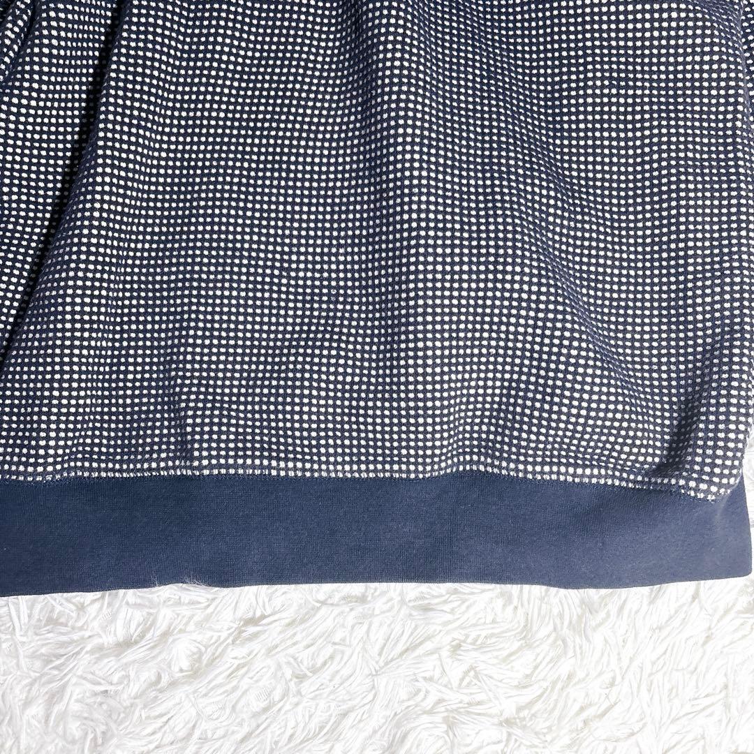 希少 美品 XL メゾンキツネ トリコロールフォックス ドット スウェット 紺