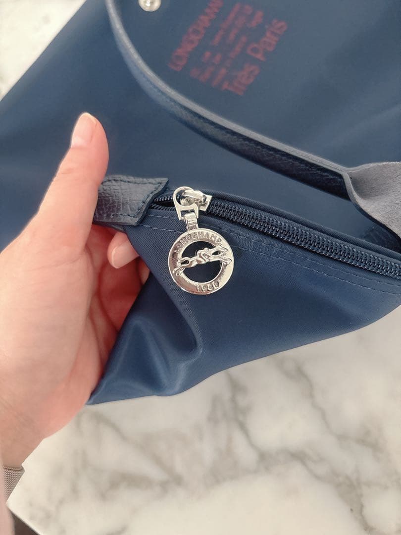 ロンシャン　ル　プリアージュ　Ｌサイズ　トレパリ　ネイビー