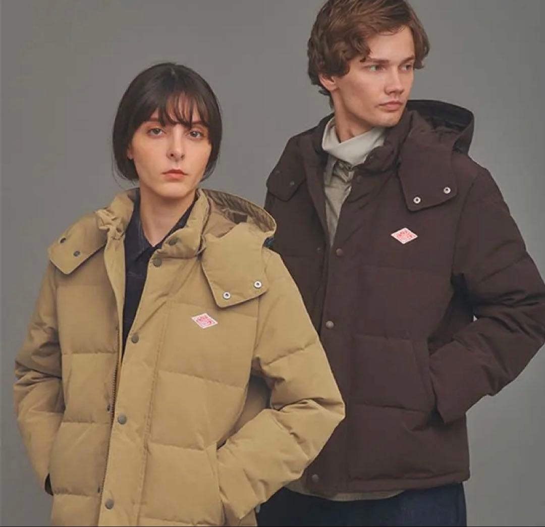 美品 ダントン ドアーズ別注 ダウンジャケット 36 フード付き レディース