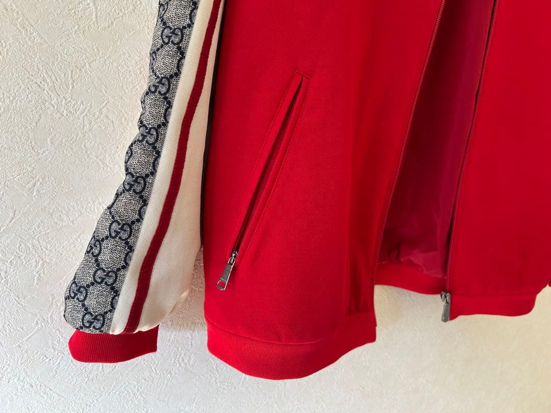 GUCCI GGスリーブ トラックジャケット xs