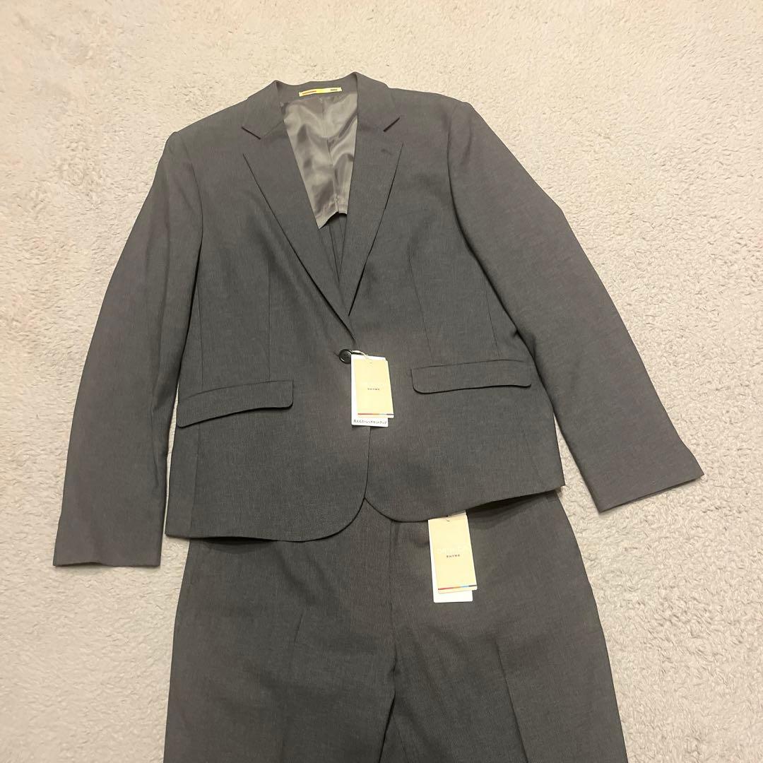 もつ様【新品未使用】ORIHICA グレー パンツスーツ 上下 セットアップ