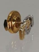 馬蹄 K18 pt900コンビ ピンバッジ ラペルピン