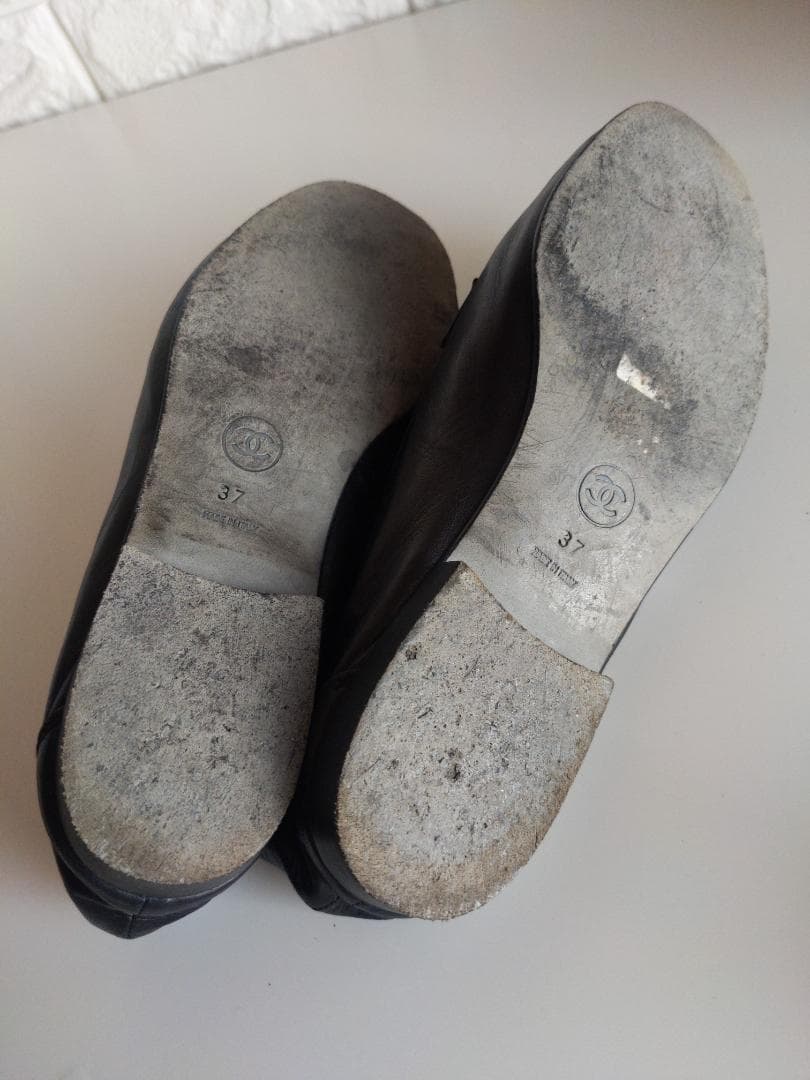 CHANEL ブラック ローファー37サイズ【中古品】【人気】